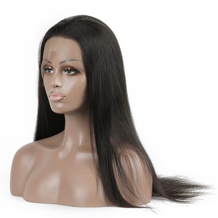 Long Straight Lace Front Wigs 100% Natural Virgin Hair
