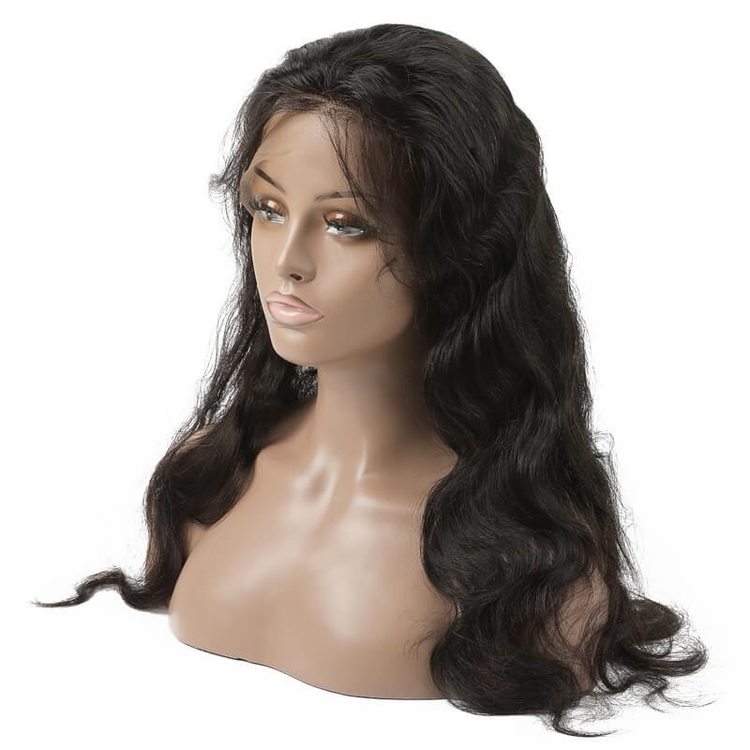 Body Wave Real Human Hair Lace Front Wigs With Baby Hair