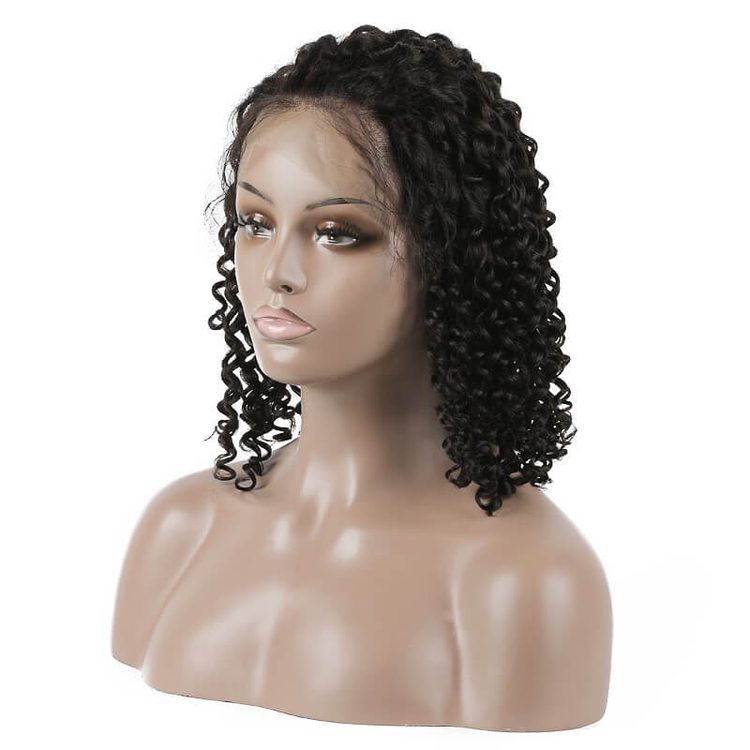 Curly Lace Front Bob Wig 100% Human Hair