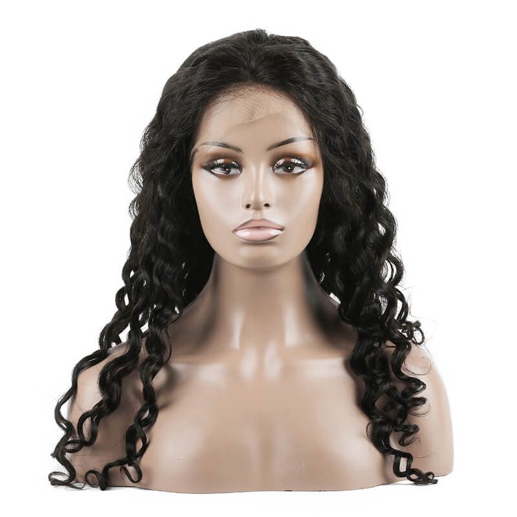 Water Wave Lace Front Human Hair Wigs 10-30 Inch Smooth & Shiny