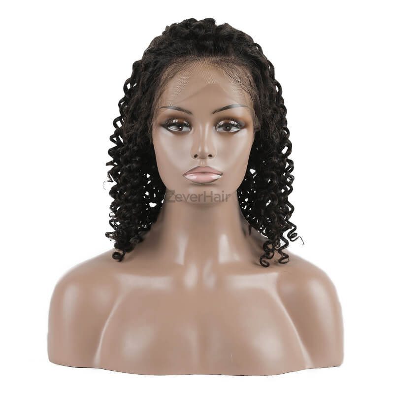 Curly Full Lace Bob Wig 100% Virgin Hair Wigs - Zever Hair 1