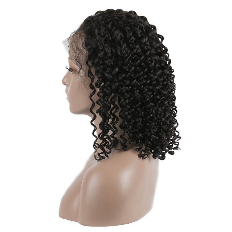 Curly Full Lace Bob Wig 100% Virgin Hair Wigs - Zever Hair 2