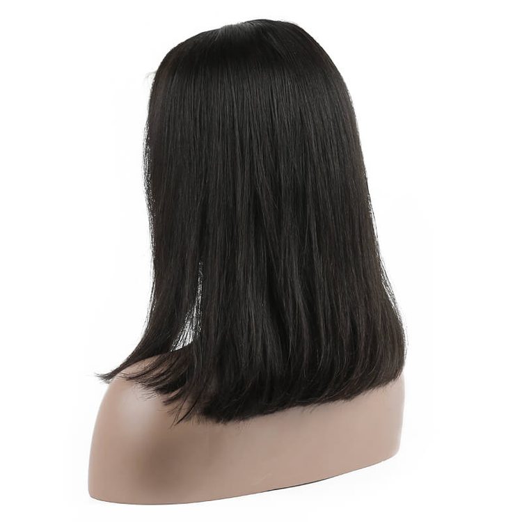 Straight Full Lace Bob Wigs Real Virgin Human Hair Wig - Zever Hair 3