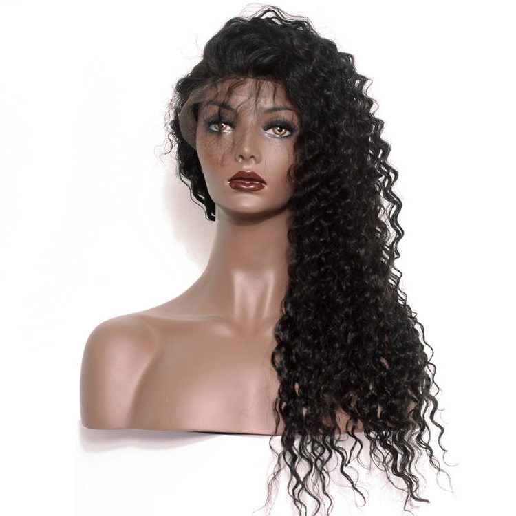 Full Lace Human Hair Water Wave Wig Smooth & Shiny