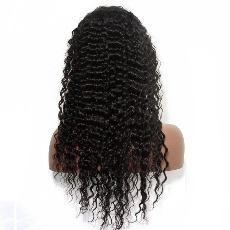 Full Lace Human Hair Water Wave Wig Smooth & Shiny