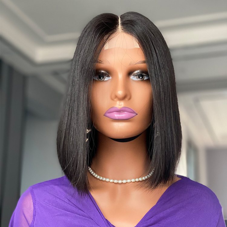 2X6 Double Drawn Bone Straight Human Hair Bob Wig - Zever Hair 2