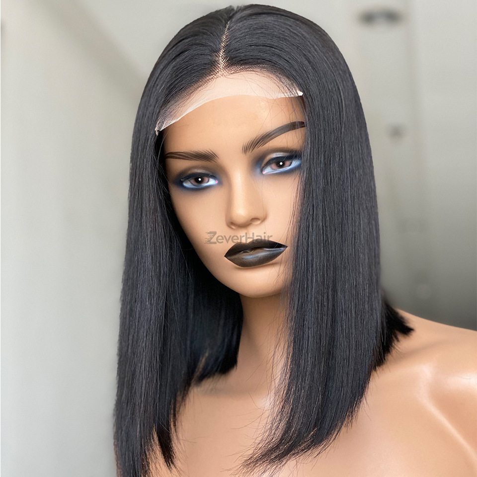 180 Density bone straight Bob Human Hair Wigs - Zever Hair 0