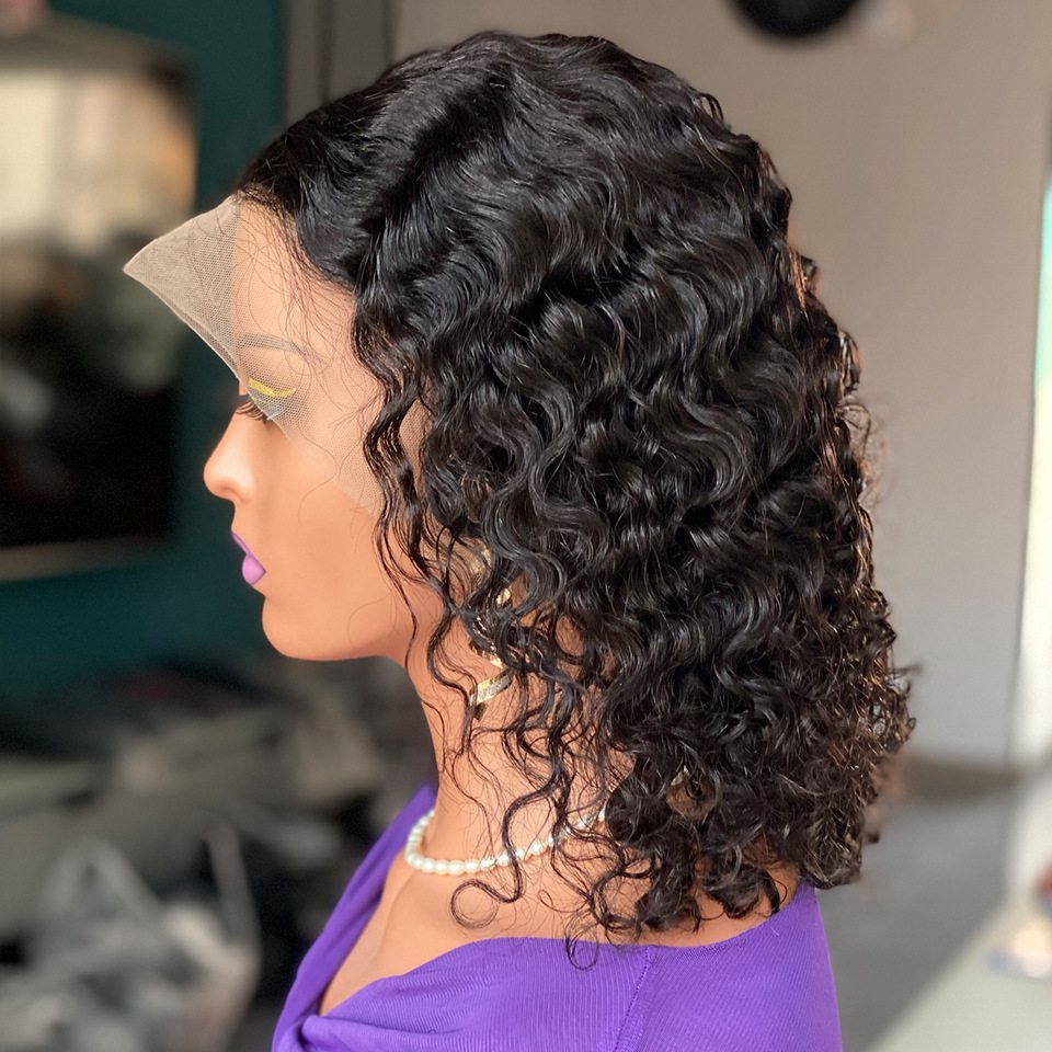 Water Wave Bob Frontal Virgin Human Hair Wig - Zever Hair 1