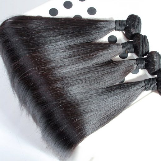 4 Bundles Black Straight Virgin Malaysian Hair Weave Weft - Zever Hair 3