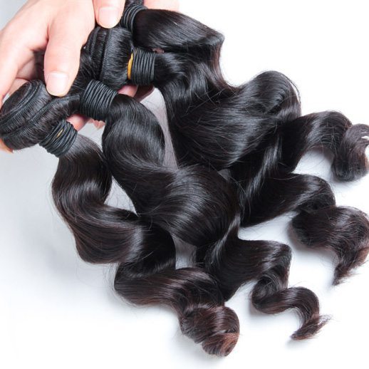 3 Bundles Malaysian Virgin Hair Weft Loose Wave Black - Zever Hair 2