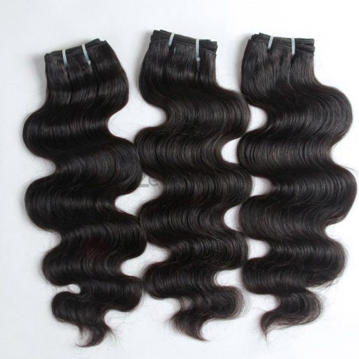 3 Indian Virgin Hair Bundles Weave Body Wave Black - Zever Hair 0