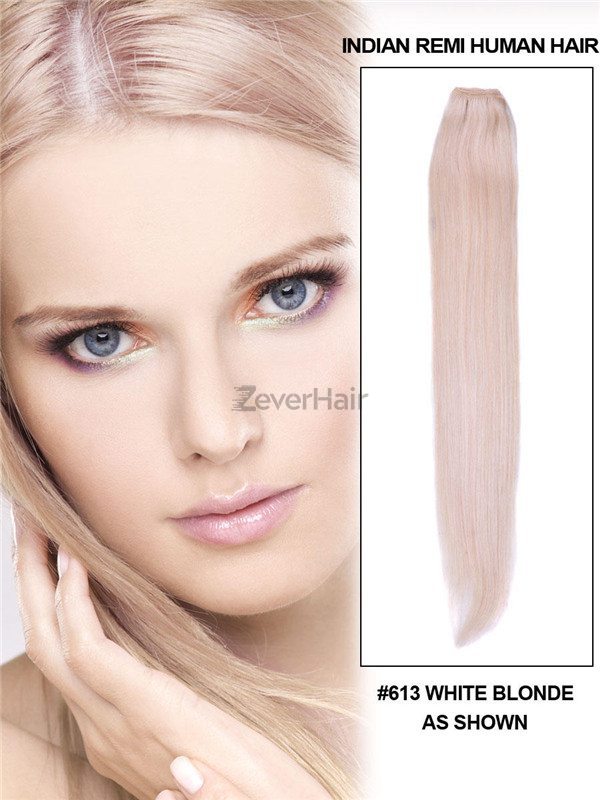Bleach White Blonde(#613) Silky Straight Remy Hair Weft - Zever Hair 0
