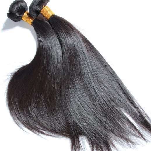 Natural Black Silky Straight Virgin Brazilian Hair Weave 4 Bundles - Zever Hair 2
