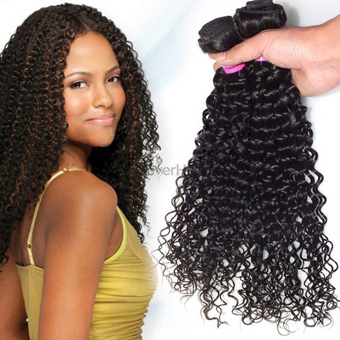 Virgin Brazilian Kinky Curly Hair Bundles Natural Black - Zever Hair 0
