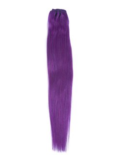 Violet(#Violet) Premium Straight Clip In Hair Extensions 7 Pieces - Zever Hair