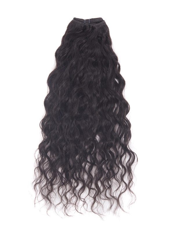 Natural Black(#1B) Premium Kinky Curl Clip In Hair Extensions 7 Pieces - Zever Hair 1