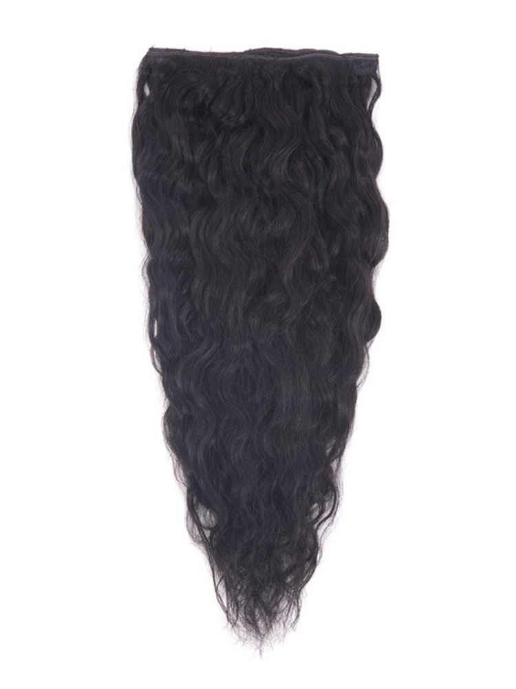 Natural Black(#1B) Premium Kinky Curl Clip In Hair Extensions 7 Pieces - Zever Hair 2