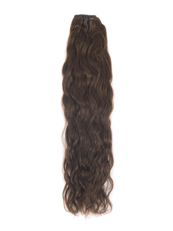 Medium Chestnut Brown(#6) Premium Kinky Curl Clip In Hair 7 Pieces - Zever Hair 2