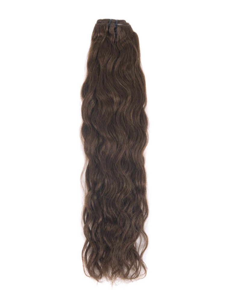 Medium Chestnut Brown(#6) Premium Kinky Curl Clip In Hair 7 Pieces - Zever Hair 2