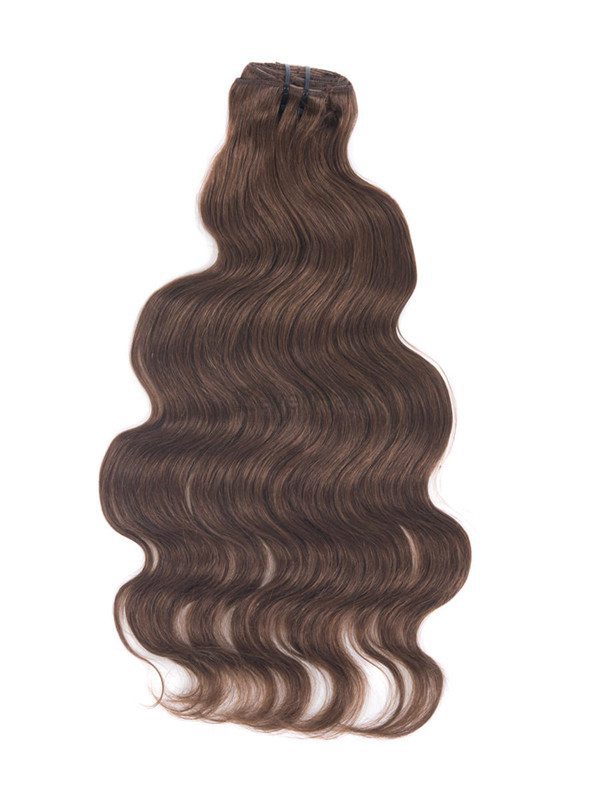 Dark Auburn(#33) Premium Body Wave Clip In Hair Extensions 7 Pieces - Zever Hair 2