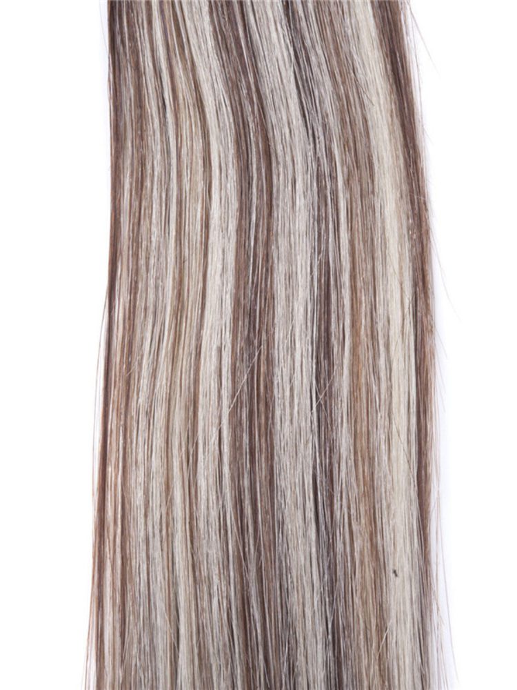 50 Piece Straight Remy Nail Tip/U Tip Hair Extensions Brown/Blonde (#P4/22) - Zever Hair 4