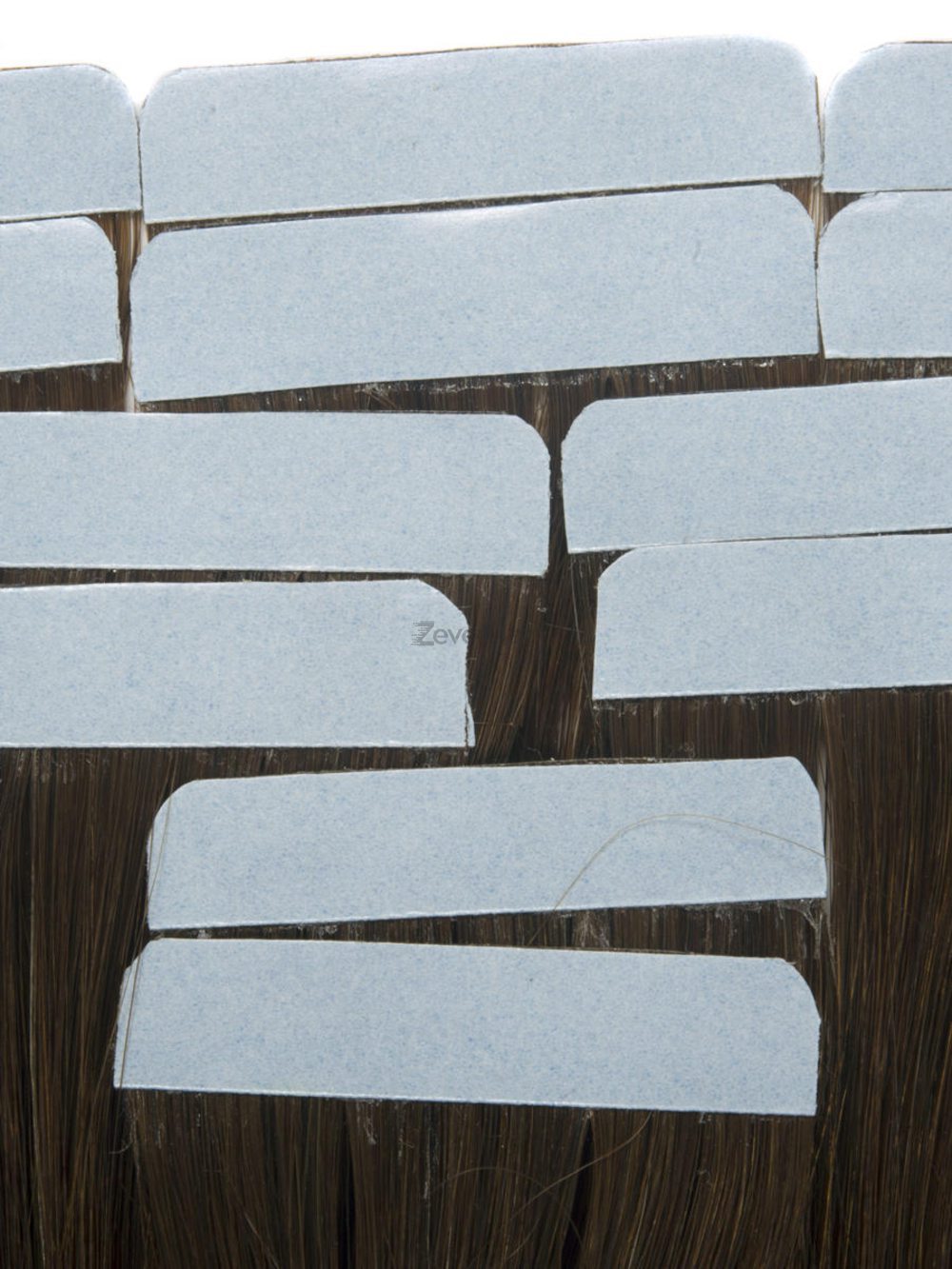 Remy Tape In Hair Extensions 20 Piece Silky Straight Medium Brown(#4) - Zever Hair 2