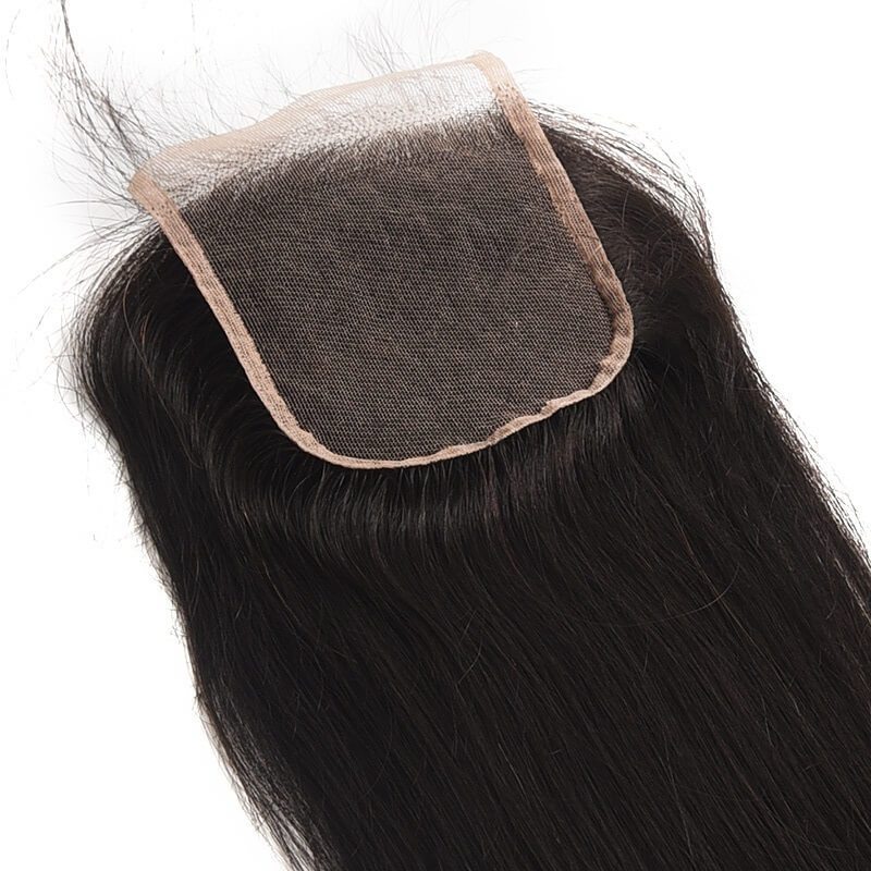 Hot sale Virgin Straight Hair 4x4 Lace Closure Back - Zever Hair 1