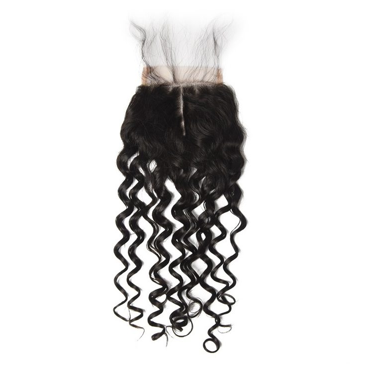 Cheap Virgin Hair Water Wave Lace Closure Natural Back - Zever Hair 2