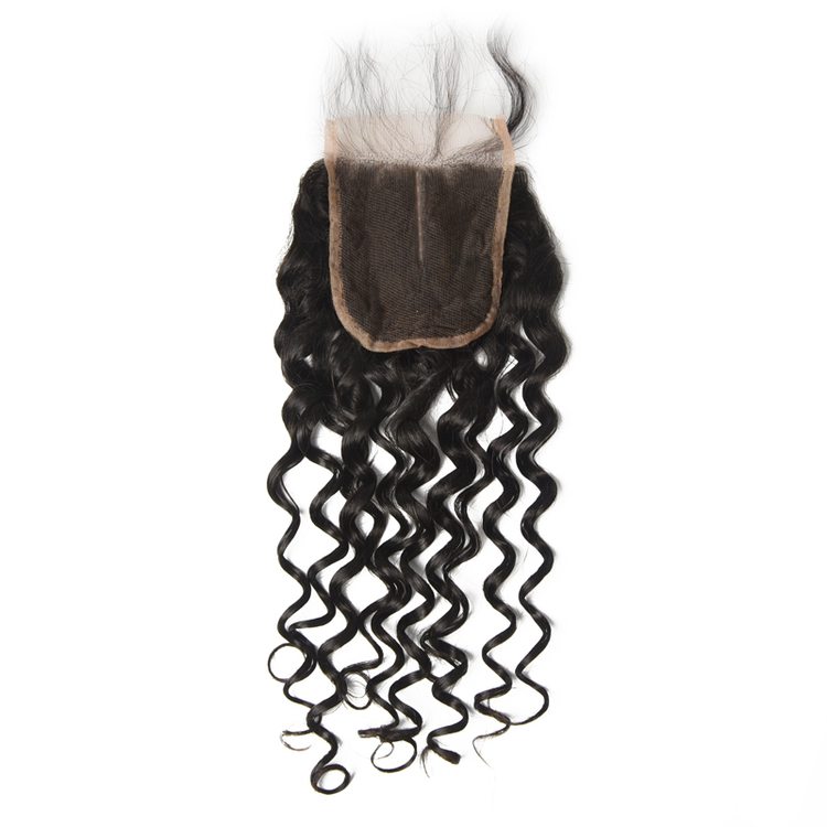 Cheap Virgin Hair Water Wave Lace Closure Natural Back - Zever Hair 3