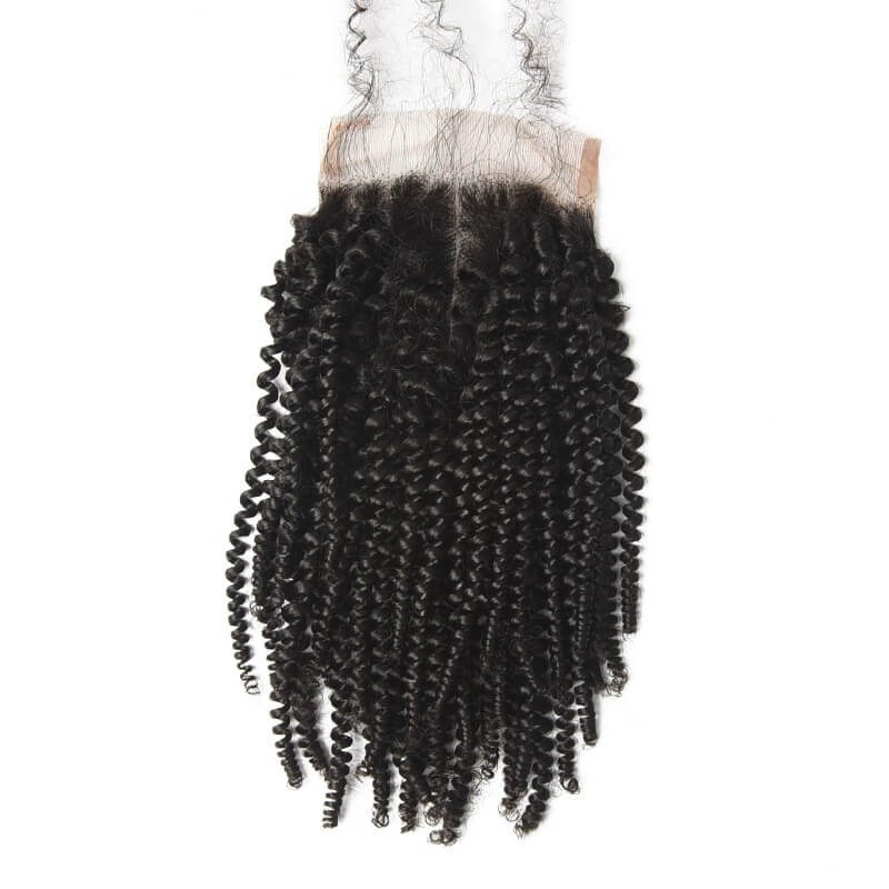 Best Selling 4x4 Kinky Curly Virgin Human Hair Lace Closure For Women - Zever Hair 2