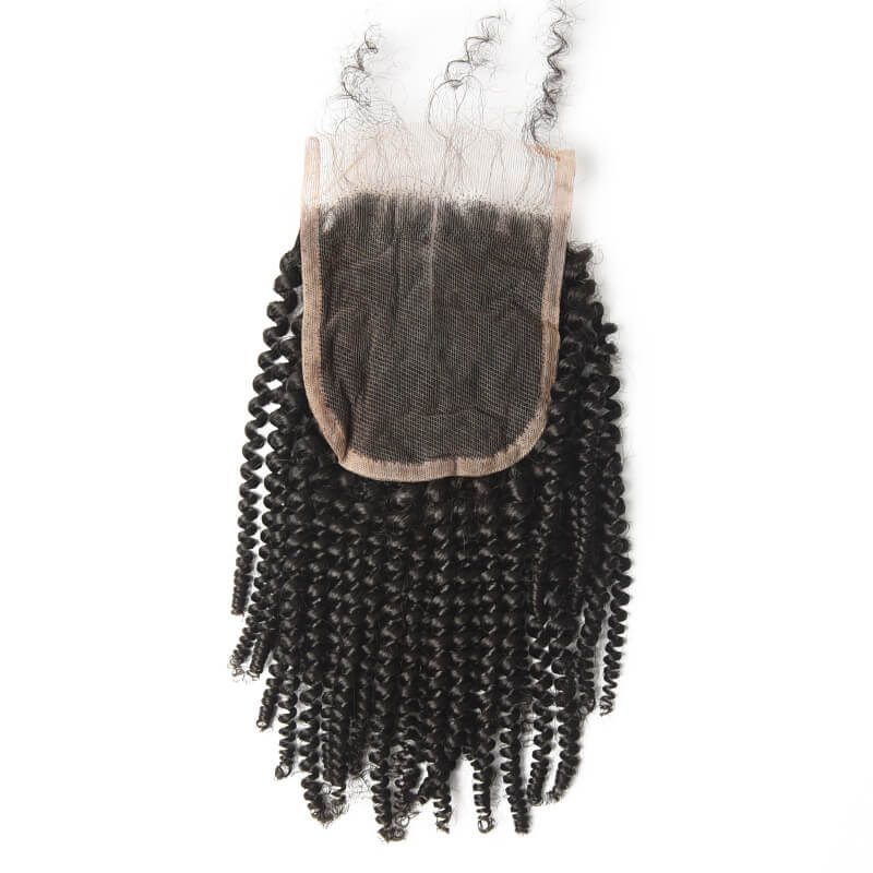 Best Selling 4x4 Kinky Curly Virgin Human Hair Lace Closure For Women - Zever Hair 3