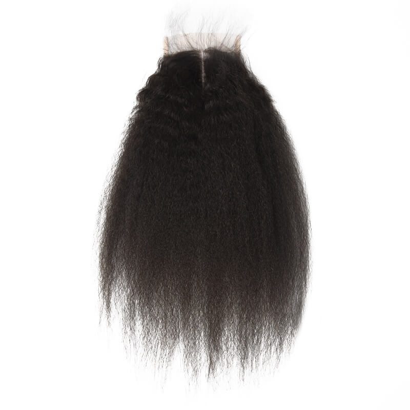 Kinky Straight Lace Closure Made by Real Virgin Hair On Sale - Zever Hair 2