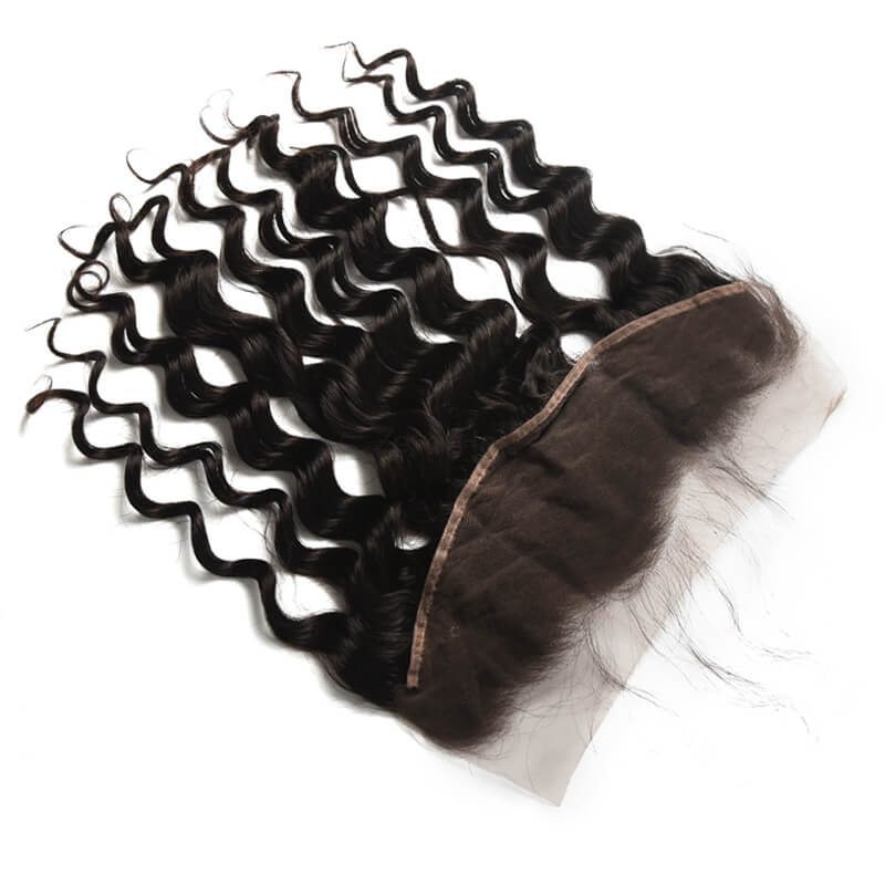 Human Hair 13*4 Loose Curly Lace Frontal Smooth & Shiny - Zever Hair 2