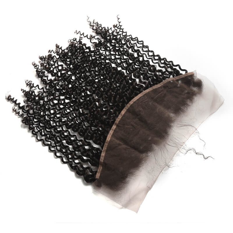100% Virgin Human Hair Frontal Kinky Curly Lace Frontal - Zever Hair 2