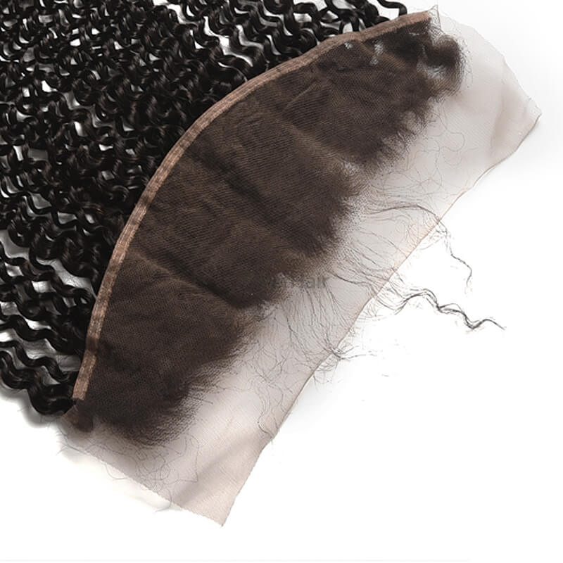100% Virgin Human Hair Frontal Kinky Curly Lace Frontal - Zever Hair 3