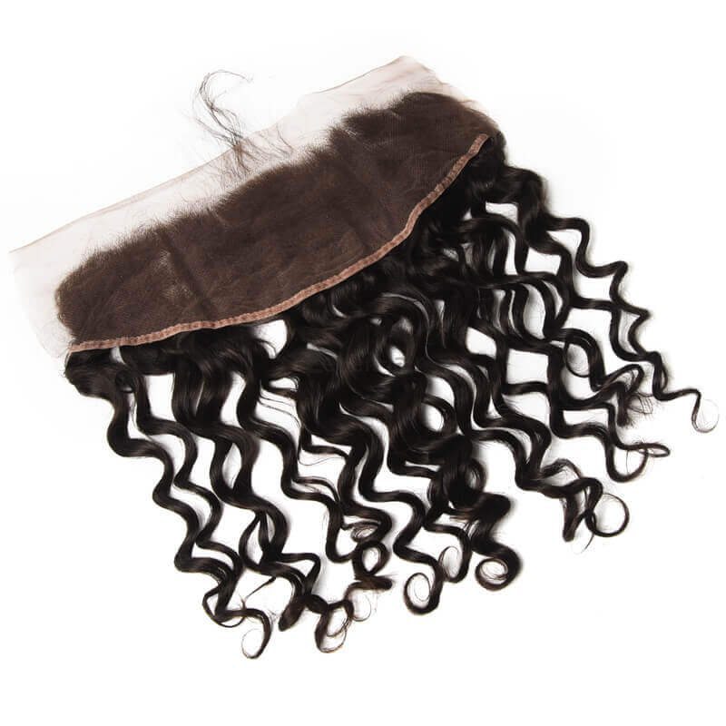 13*4 Unprocessed Virgin Hair Natural Wave Lace Frontal Natural Color - Zever Hair 1
