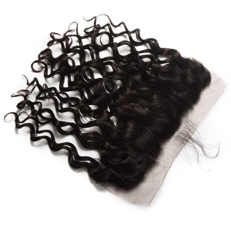 13*4 Unprocessed Virgin Hair Natural Wave Lace Frontal Natural Color - Zever Hair 2