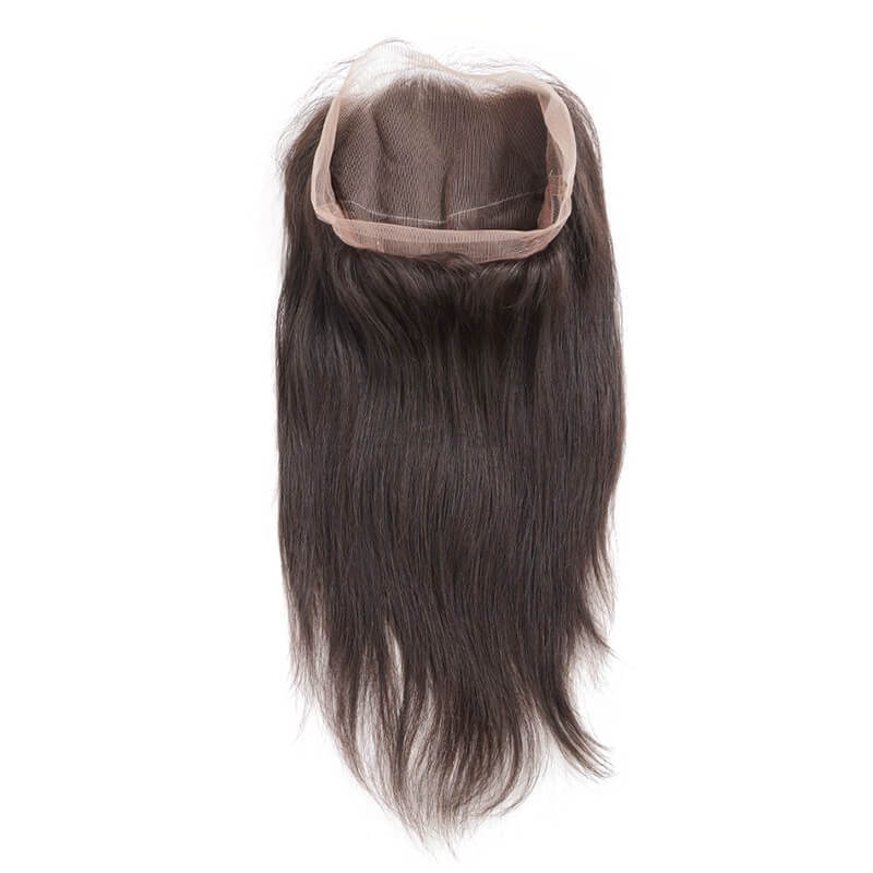 Unprocessed Virgin Hair Silky Straight 360 Lace Frontal Black Color - Zever Hair 1
