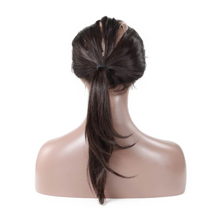 Unprocessed Virgin Hair Silky Straight 360 Lace Frontal Black Color - Zever Hair 2