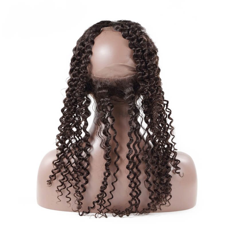 Hot sale Virgin Loose Curly Hair 360 Lace Frontal Natural Back - Zever Hair 0