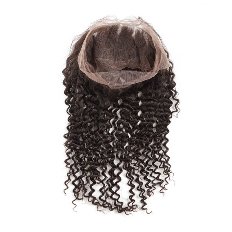 100% Virgin Human Hair Frontal, Curly 360 Lace Frontal - Zever Hair 2