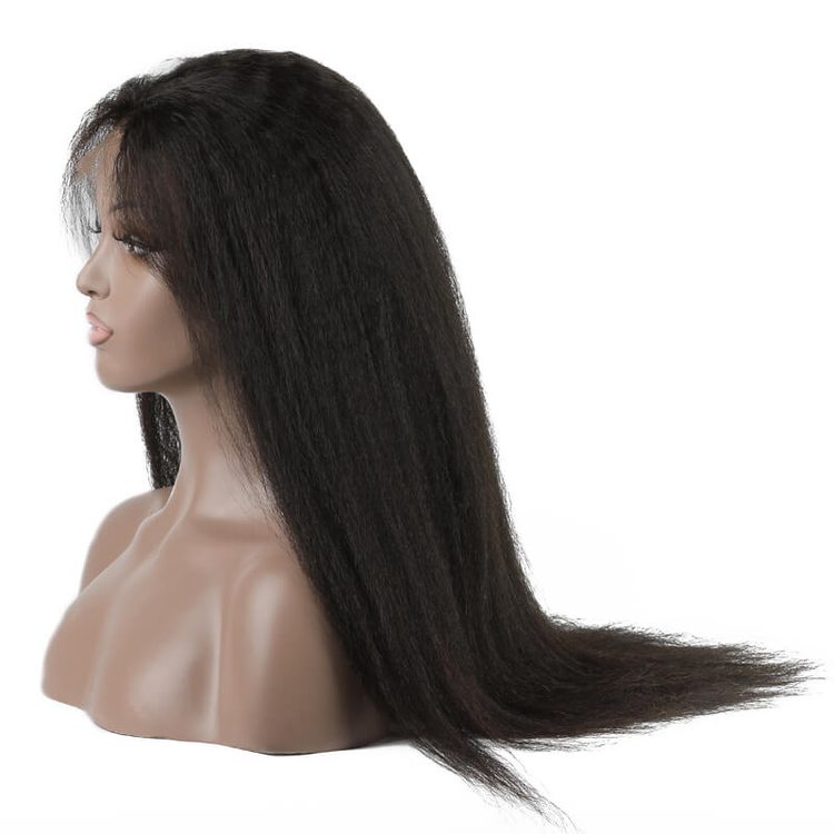 Shiny Kinky Straight Lace Front Wig Amazing Virgin Hair Wigs - Zever Hair 2