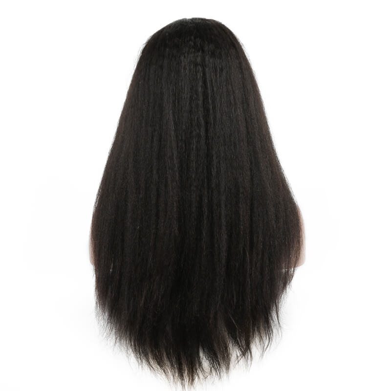 Shiny Kinky Straight Lace Front Wig Amazing Virgin Hair Wigs - Zever Hair 3
