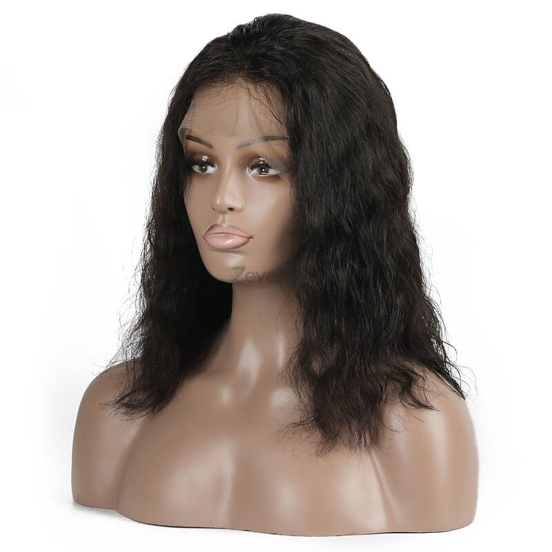 Short Lace Front Wavy Full Lace Human Hair Wig - Zever Hair 0