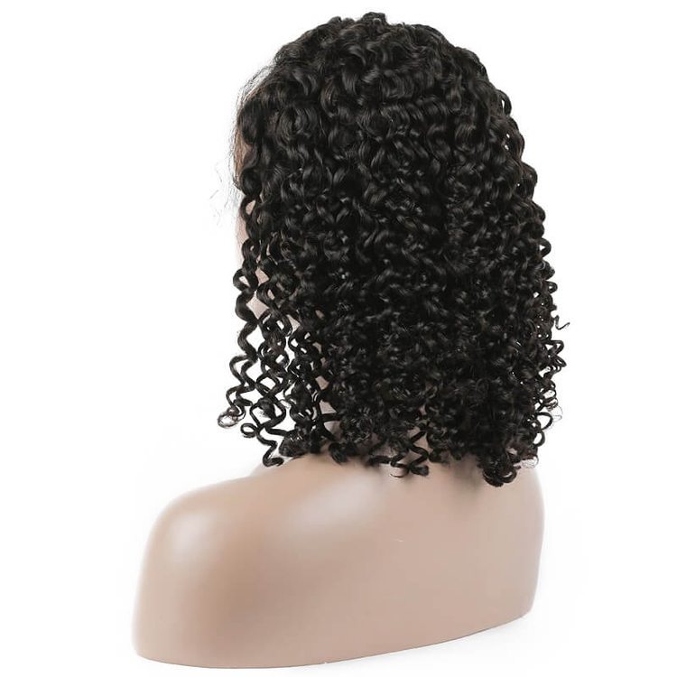 Curly Full Lace Bob Wig 100% Virgin Hair Wigs - Zever Hair 3