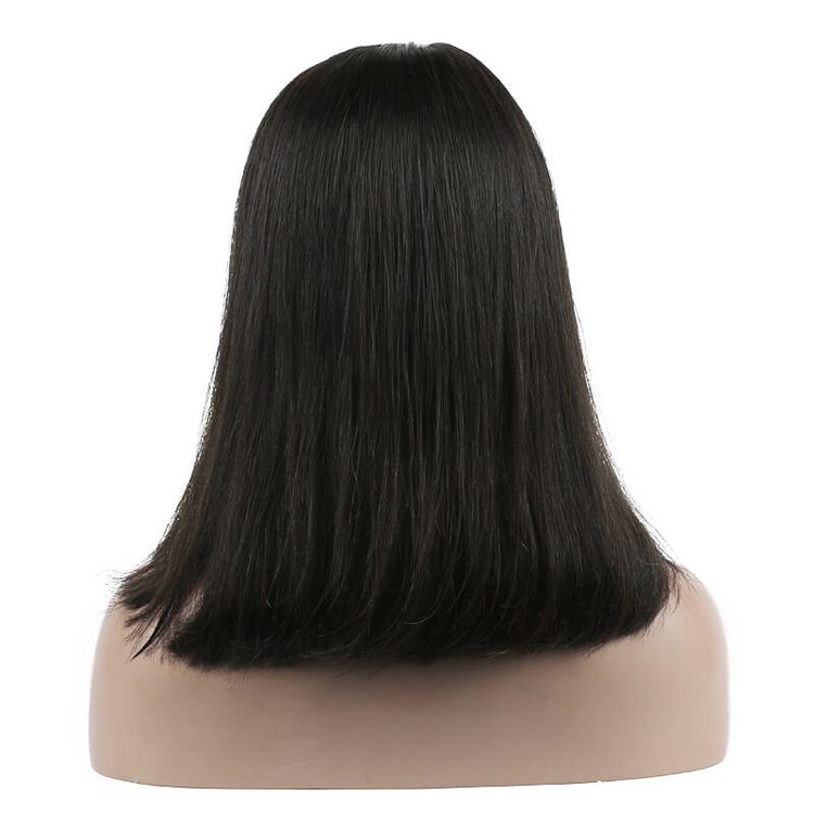Straight Full Lace Bob Wigs Real Virgin Human Hair Wig - Zever Hair 4