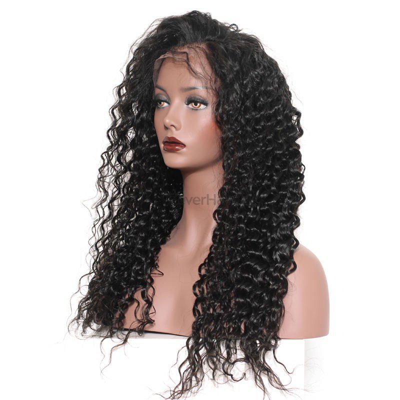 Loose Curly Full Lace Wig Real Virgin Human Hair Wigs - Zever Hair 1