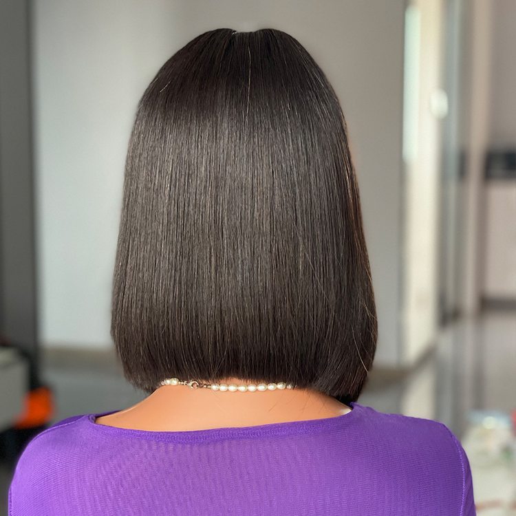 2X6 Double Drawn Bone Straight Human Hair Bob Wig - Zever Hair 3