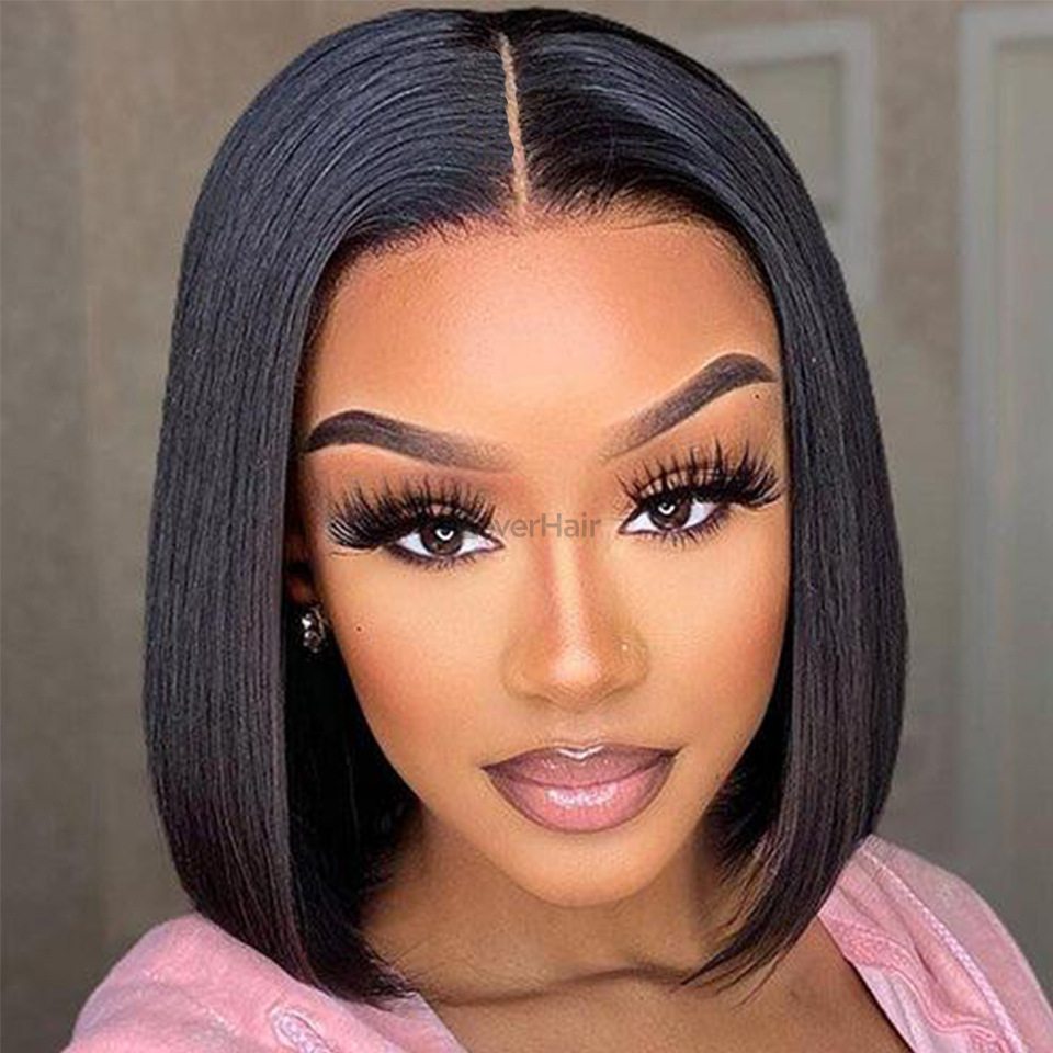 180 Density bob lace front wig human hair - Zever Hair 0