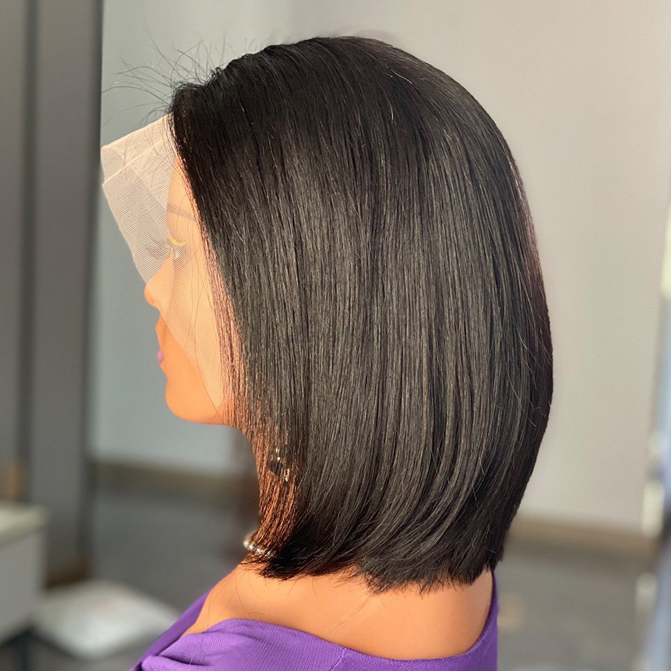 180 Density bob lace front wig human hair - Zever Hair 3